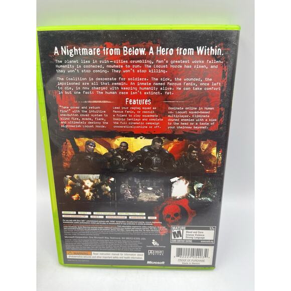 Gears of War (Microsoft Xbox 360, 2008) Complete - Picture 2 of 8